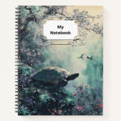 Carnet Turtle Tranquillité s'épanouit (Devant)