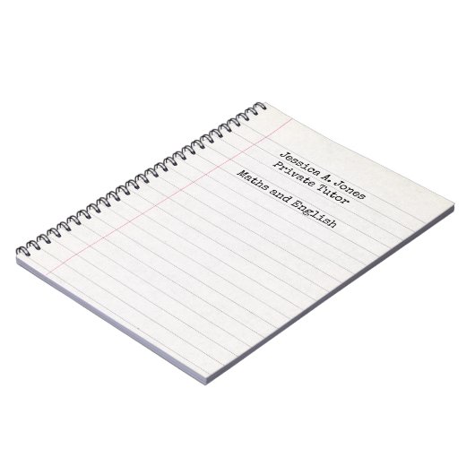 Carnet Tutor anglais/math (Côté gauche)