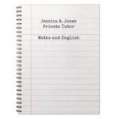 Carnet Tutor anglais/math (Devant)