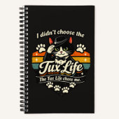 Carnet Tux Life m'a choisi Chat Drôle (Recto)