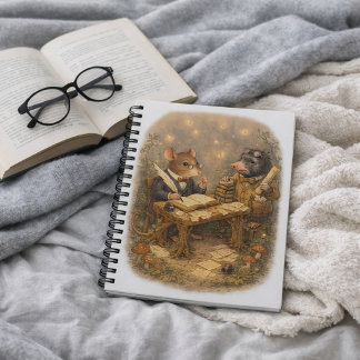 Carnet Tux & Twitch Woodland Writing Desk