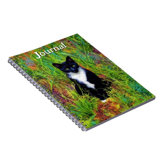 Carnet Tuxedo Cat Pop Art Journal (Côté Droit)