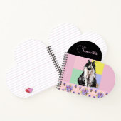 Carnet Tuxedo Chat Chats Pastel Filles Roses Personnalisa (Intérieur)