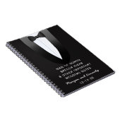 Carnet Tuxedo Homme d'honneur Mariage Discours Idées Carn (Côté Droit)