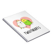 Carnet Tweethearts Amusing Oiseaux d'Amour Jeu de Mots (Côté Droit)