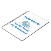 Carnet Twin Boys Grandsons Cadfts (Côté gauche)