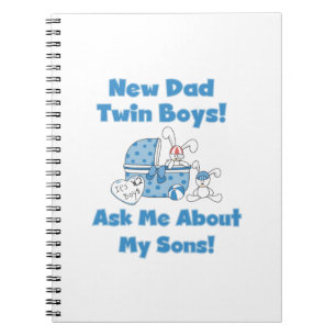 Carnet Twin Boys New Papa Cadeaux