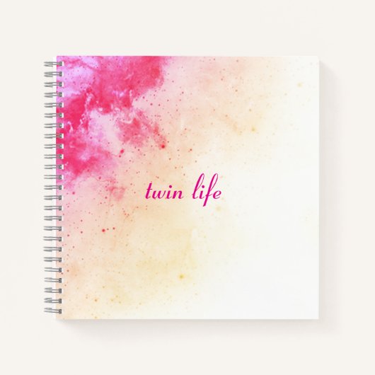 Carnet Twin Life Abstraite Fade (Devant)