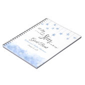 Carnet Twinkle Little Star Blue Baby Shower Guest Book (Côté gauche)