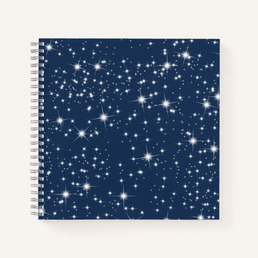 Carnet Twinkle Stars on Navy Blue (Devant)