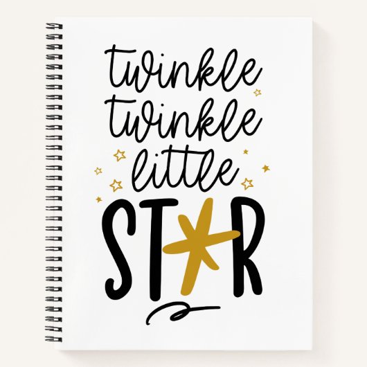 Carnet Twinkle Twinkle Little Star Doodle (Devant)