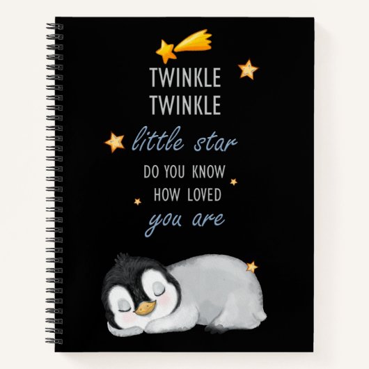 Carnet Twinkle, Twinkle Little Star pour Penguin endormi (Devant)