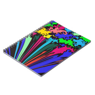 Carnet Twirl coloré Abstrait / Pinched / Spiral