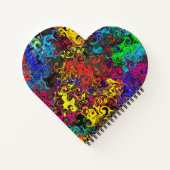 Carnet Twirlers colorés Abstraits / Coeur (Dos)