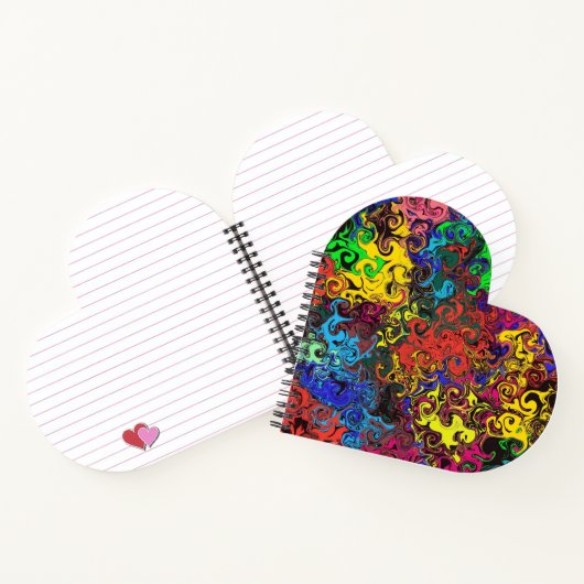 Carnet Twirlers colorés Abstraits / Coeur (Intérieur)