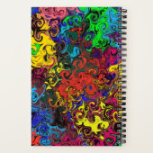 Carnet Twirlers colorés Abstraits / Esquisse (Verso)