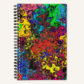 Carnet Twirlers colorés Abstraits / Esquisse (Recto)