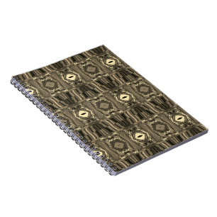 Carnet Twirlers colorés Abstraits P & P Half Brick Sepia