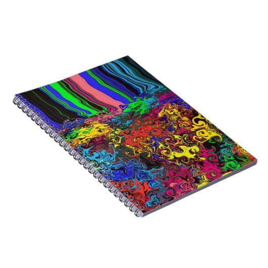 Carnet Twirlers colorés Abstraits / Poussés / Spirale (Côté Droit)