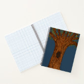 Carnet Twisted Tree with Blue background (Intérieur)