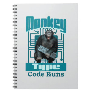 Carnet Type de singe, Code S'Exécute Drôle Développeur Fu