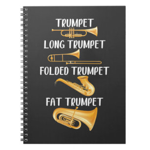 Carnet Types de trompettes Lecteur Musique Instrument Mus