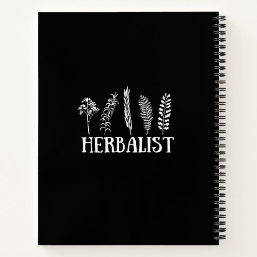 Carnet Types d'herboristes (Dos)