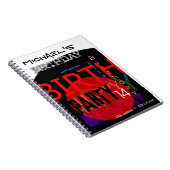 Carnet Typographic Happy 14th Birthday Party Guest Book (Côté Droit)