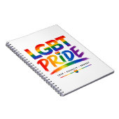 Carnet Typographie arc-en-ciel de la fierté LGBT (Côté Droit)