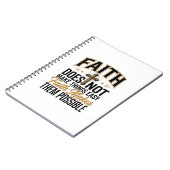 Carnet Typographie chrétienne Faith Makes Them Possible D (Côté gauche)