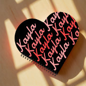 Carnet Typographie Cool moderne simple Nom