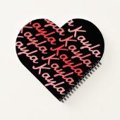 Carnet Typographie Cool moderne simple Nom (Dos)