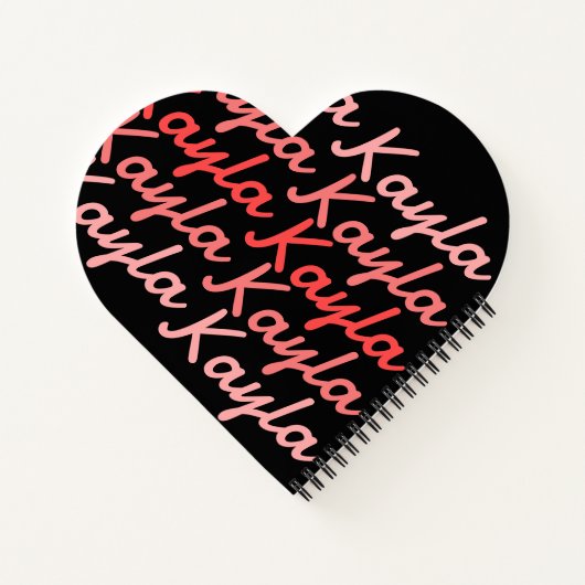 Carnet Typographie Cool moderne simple Nom (Dos)