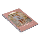 Carnet Typographie Couple Saint-Valentin Rose Pâle Ensemb (Côté Droit)