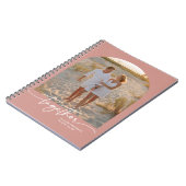 Carnet Typographie Couple Saint-Valentin Rose Pâle Ensemb (Côté gauche)