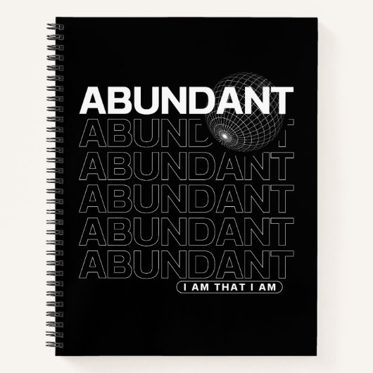 Carnet Typographie d'affirmation abondante (Devant)