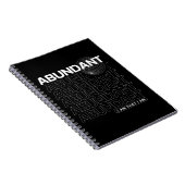 Carnet Typographie d'affirmation abondante (Côté Droit)