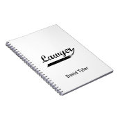 Carnet Typographie d'avocat (Côté Droit)