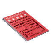 Carnet typographie de BASEBALL (Côté Droit)
