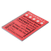 Carnet typographie de BASEBALL (Côté gauche)