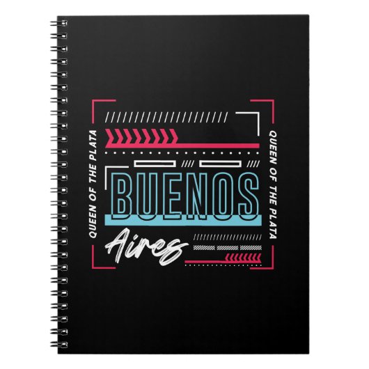 Carnet Typographie de Buenos Aires Graphique | Argentine (Devant)