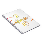 Carnet Typographie de Californie (Côté Droit)