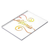 Carnet Typographie de Californie (Côté gauche)