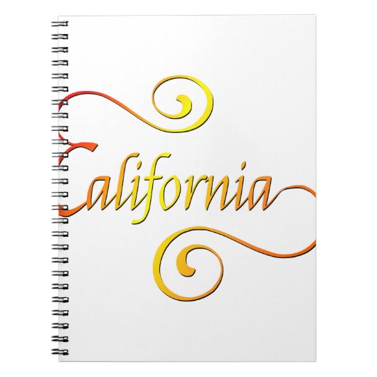 Carnet Typographie de Californie (Devant)