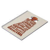 Carnet Typographie de cascade au chocolat Willy Wonka (Côté gauche)