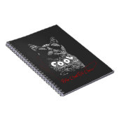 Carnet Typographie de chat Too Cool To Care (Côté Droit)