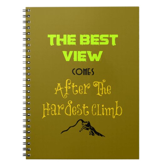 Carnet Typographie de devis Randonnée inspirante (Devant)