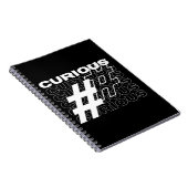 Carnet Typographie de hashtag curieux (Côté Droit)