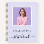 Carnet Typographie de la lavande violette de Sketchbook (Devant)