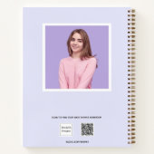 Carnet Typographie de la lavande violette de Sketchbook (Dos)